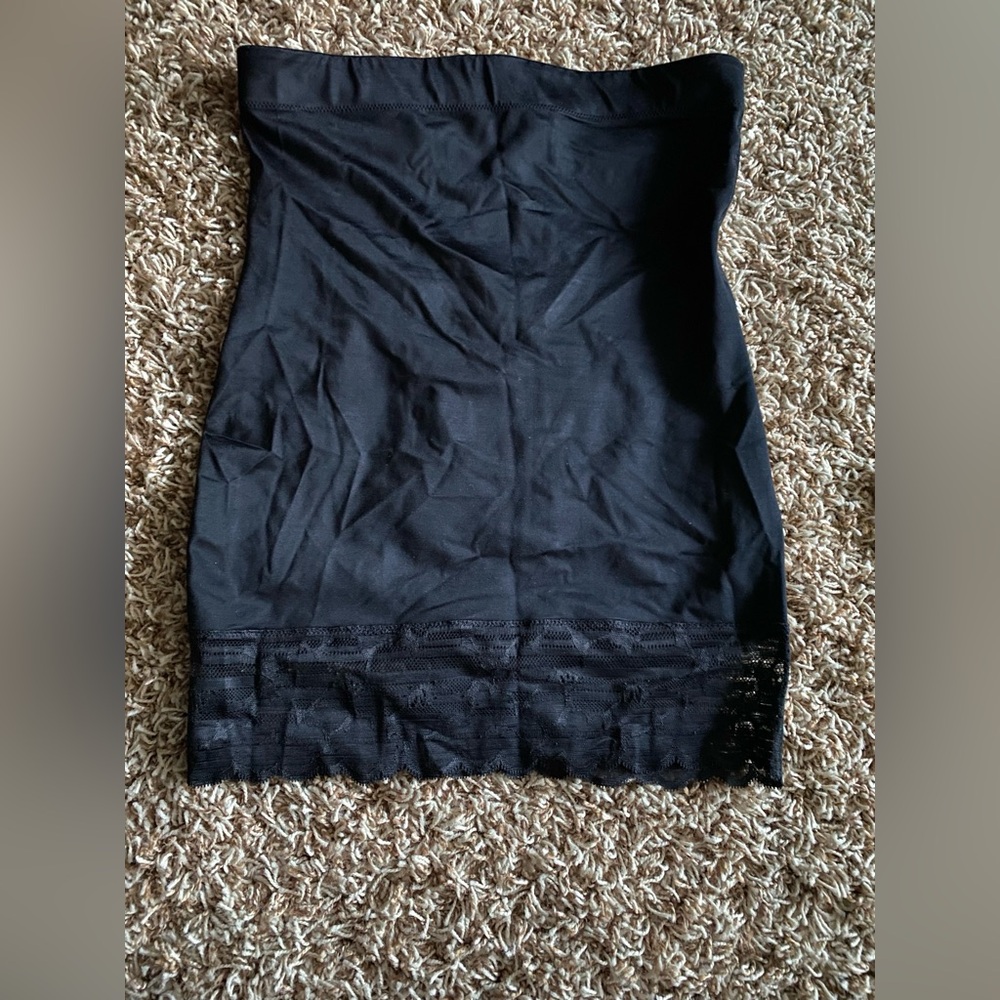 Spanx Black Lace Hem Shapewear Slip